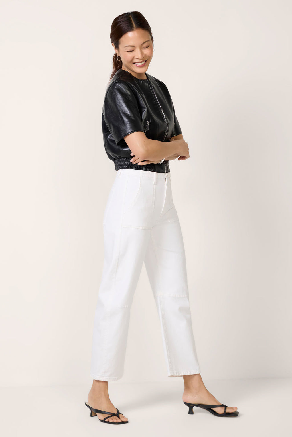 Women's Utility Soft Barrel Clean Hem Jeans