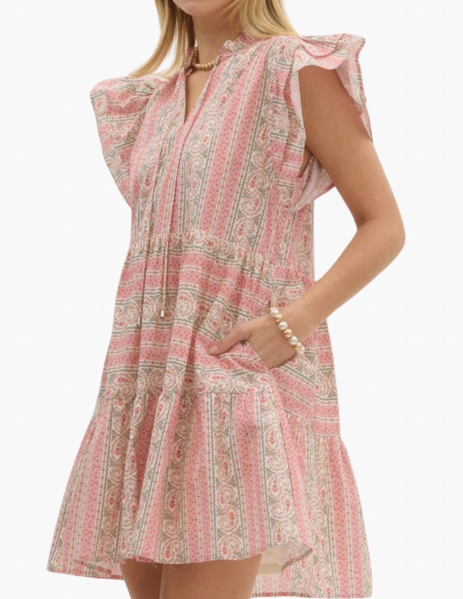 Macy Mini Dress In Pink