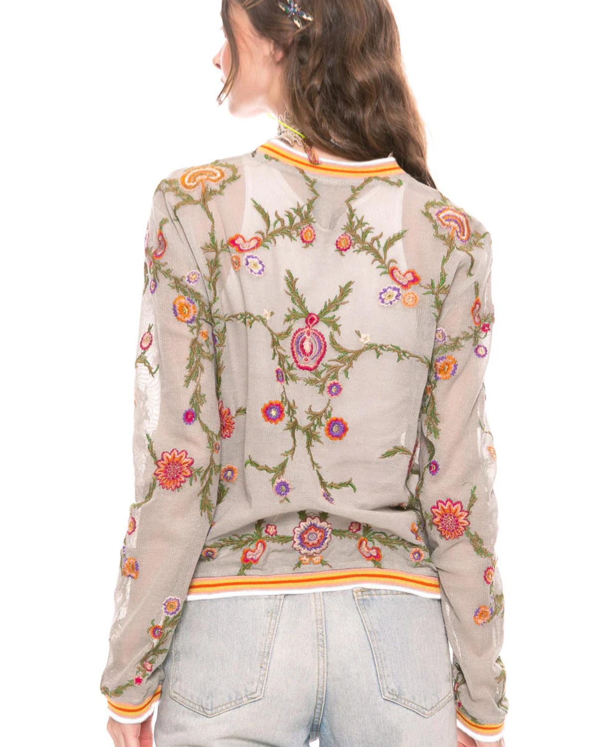 Bohemian Feel Jacket In Vintage Dried Moss