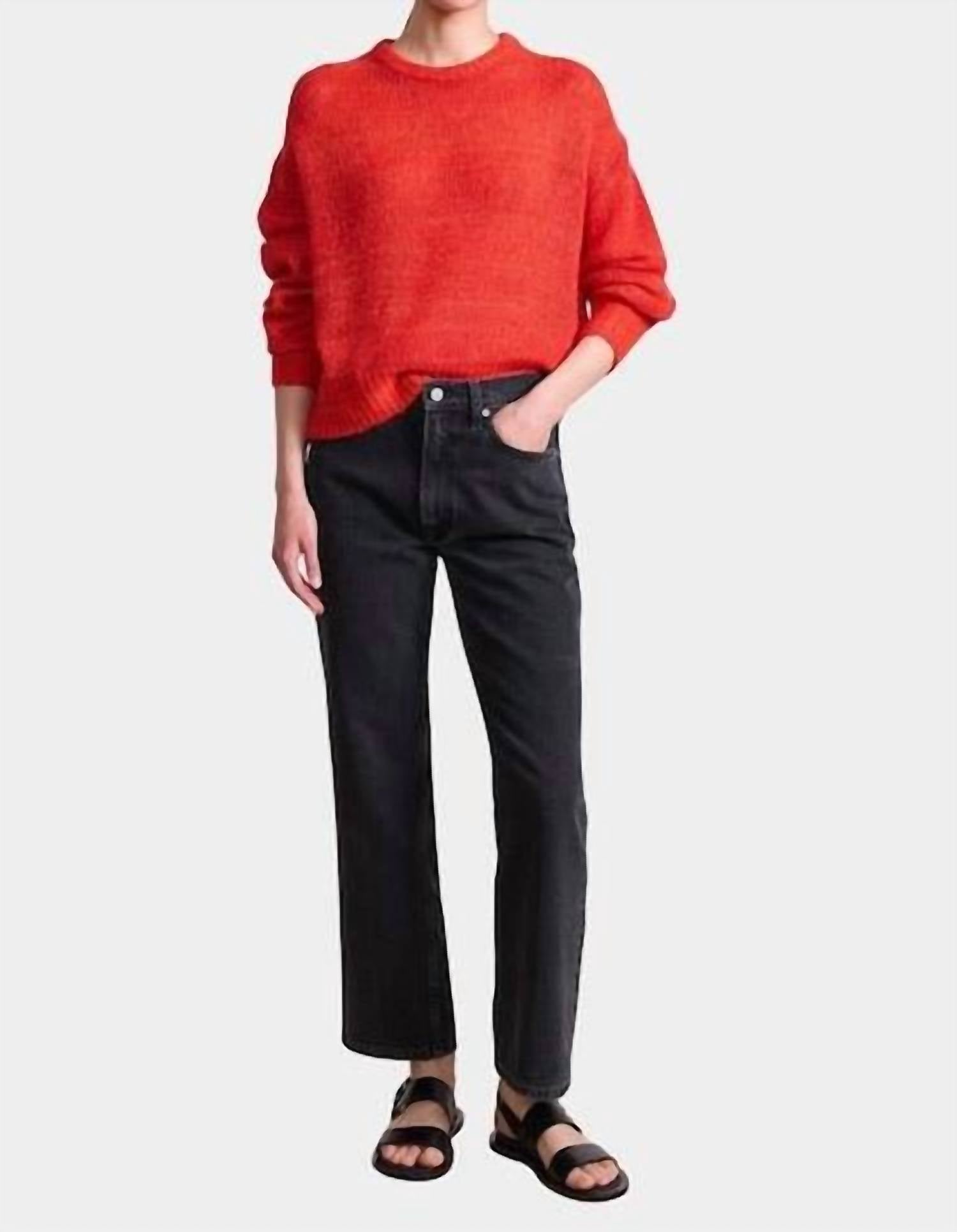 Softest Tissue Weight Sweater In Tigerlily