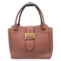 Leather Grainy Buckle Two-way Bag
