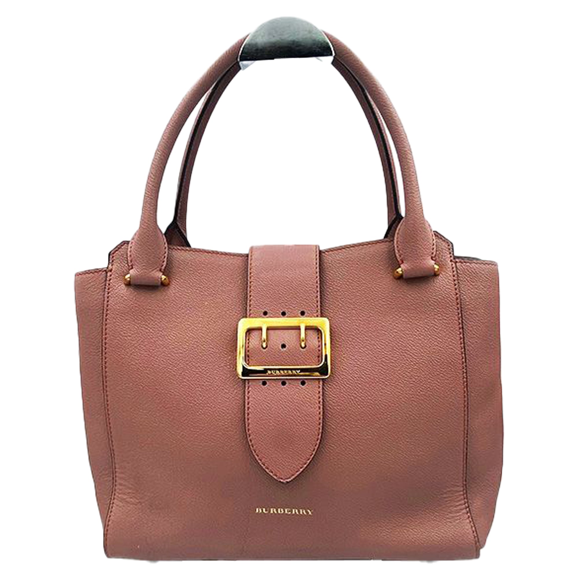 Leather Grainy Buckle Two-way Bag