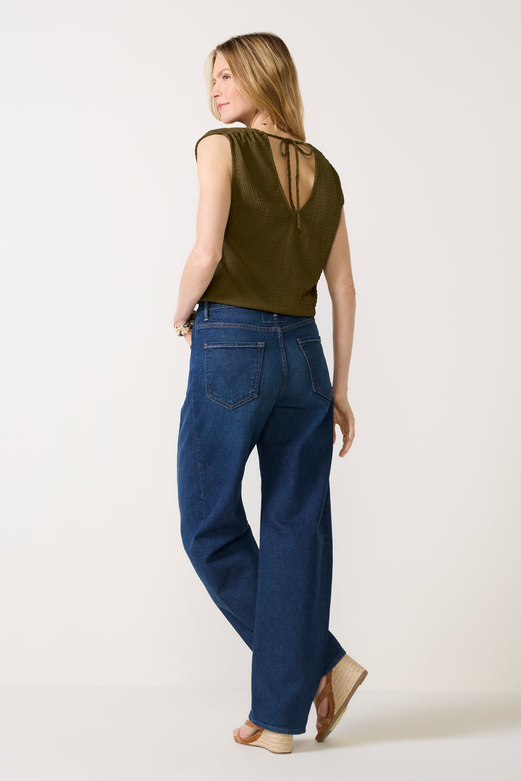 Women's Savanna Pucker Tie Back Top