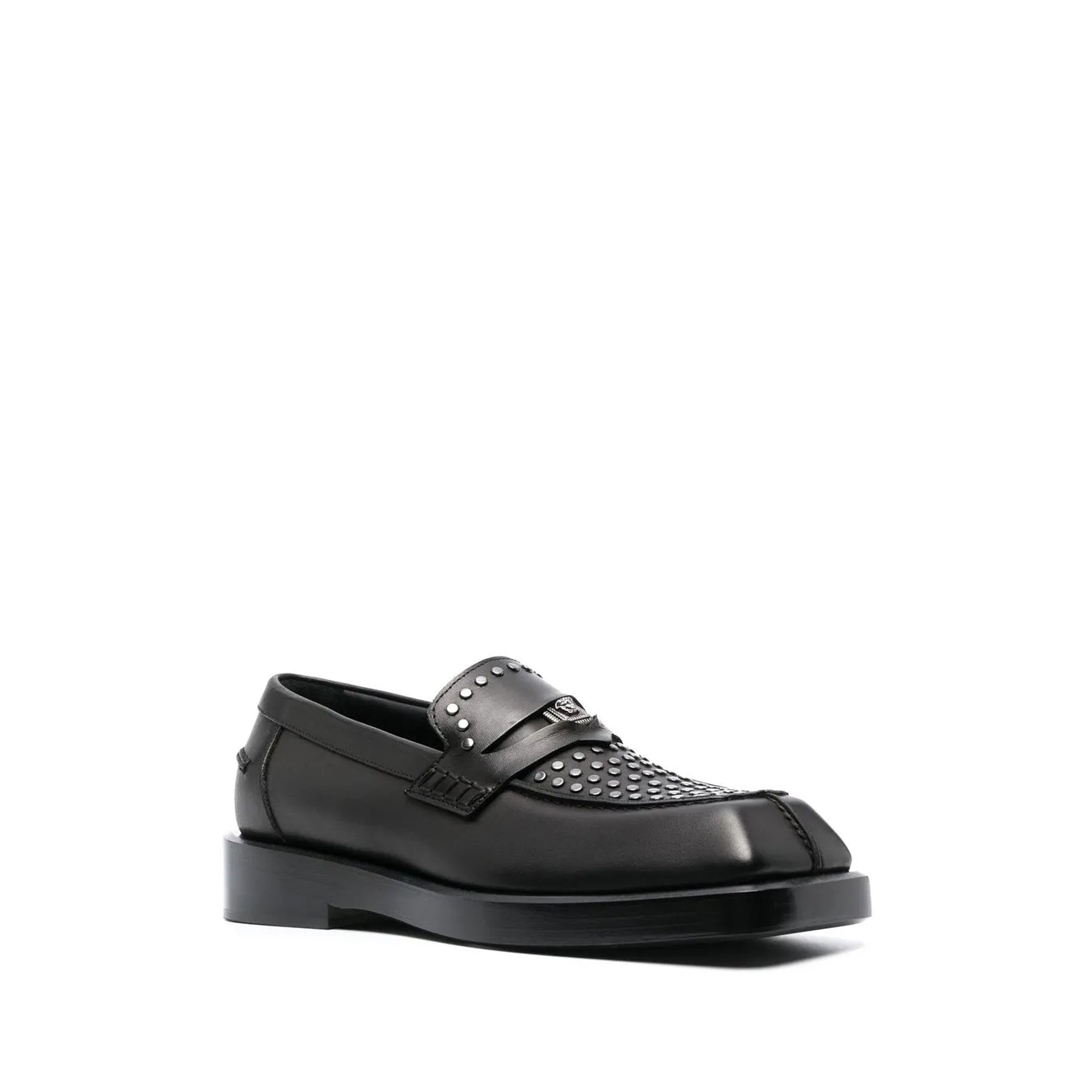 Versace Medusa Leather Loafers Men