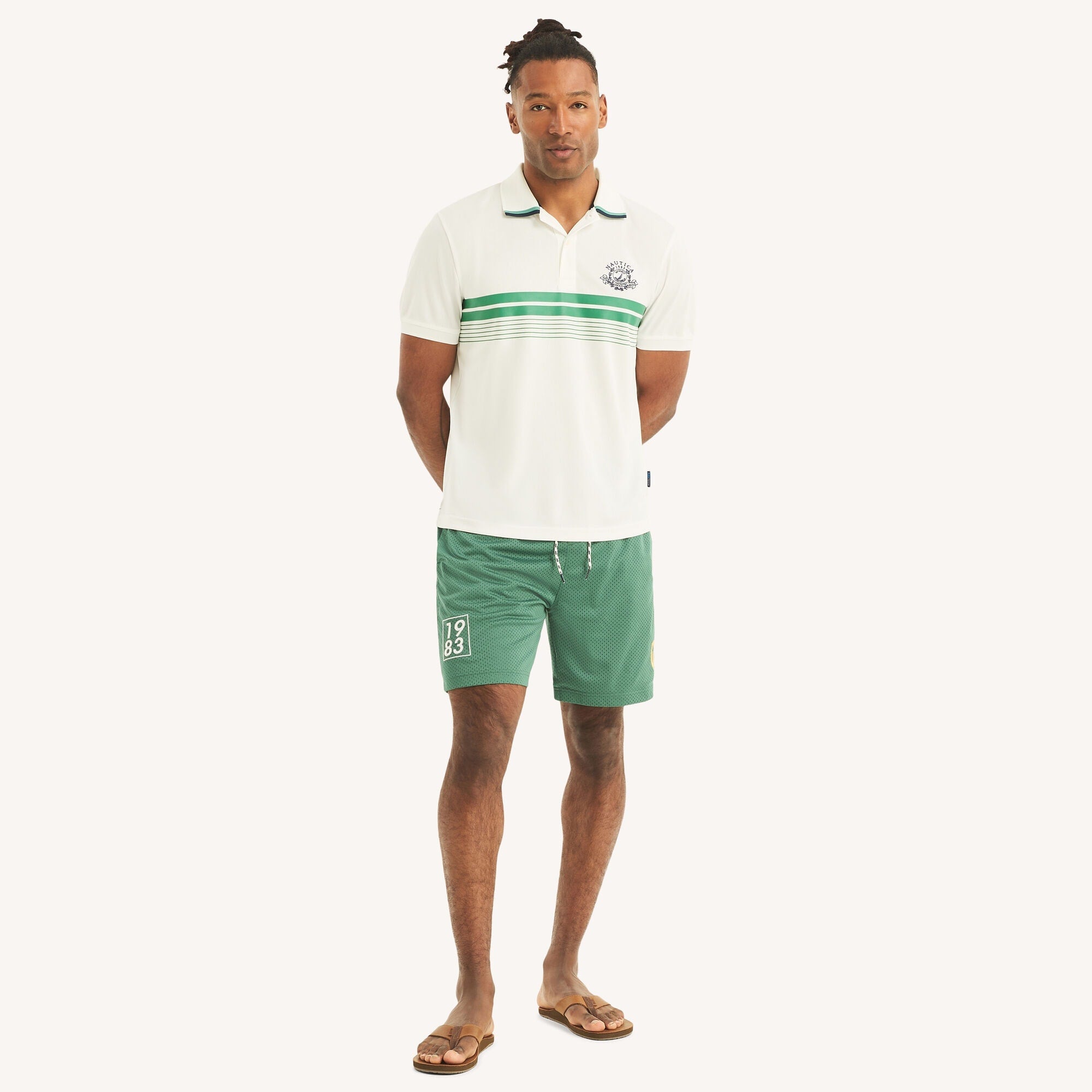 Nautica Mens Navtech Classic Fit Performance Polo
