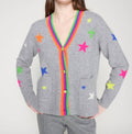 Alina Cardigan In Grey Multi