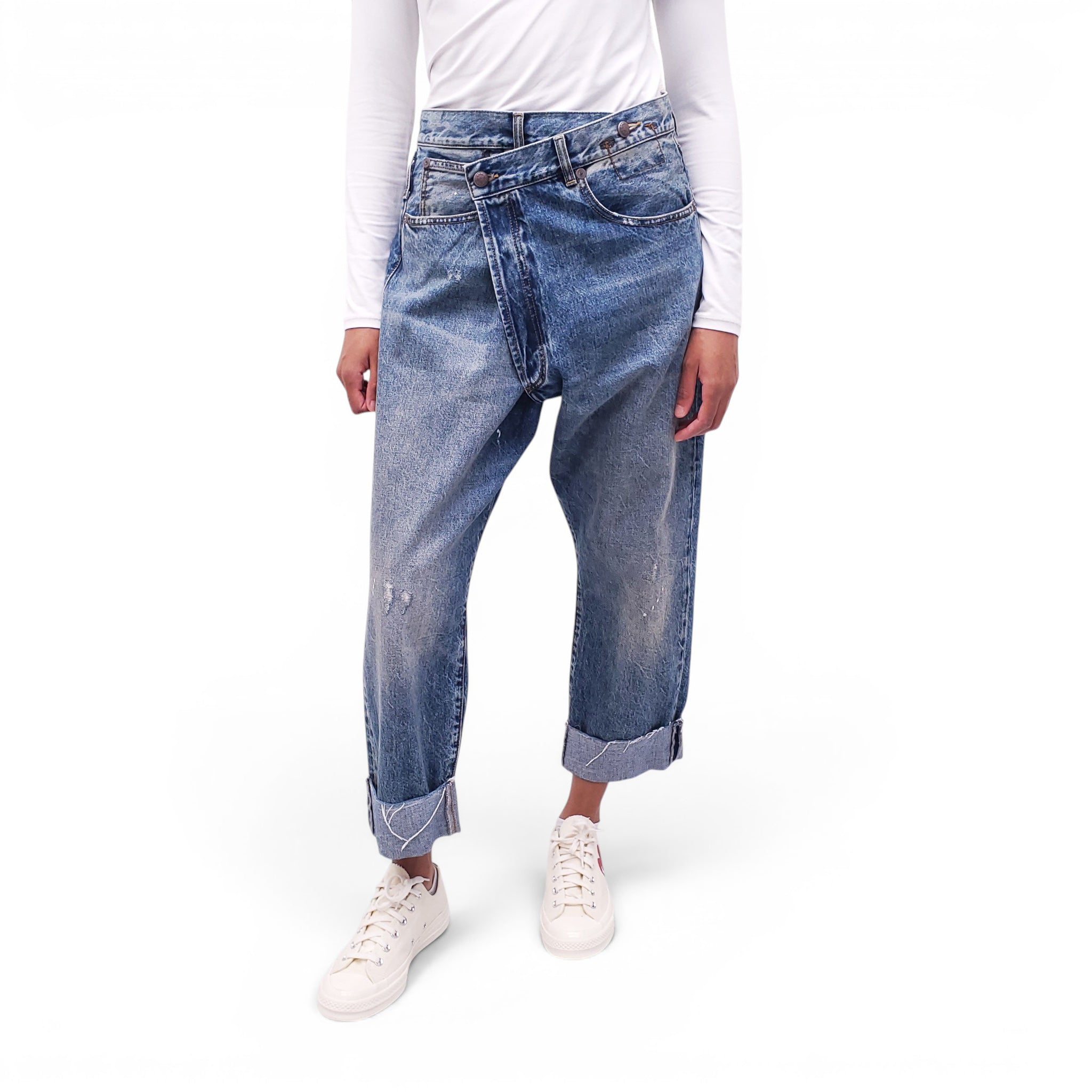 R13 CROSSOVER JEANS - SIZE 31