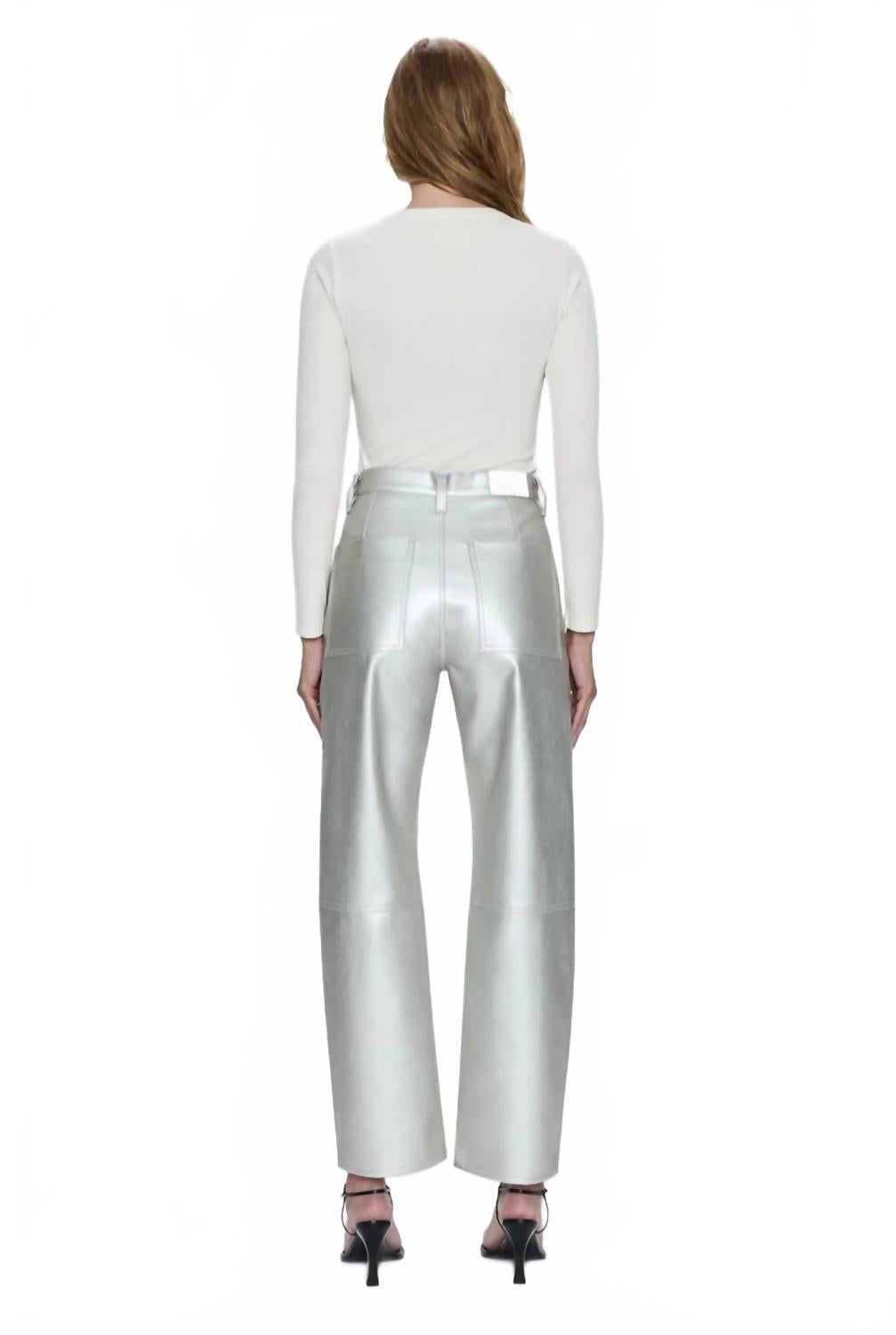 Taylor High Rise Arched Barrel Leg Pants In Party