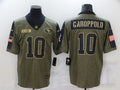 Men's San Francisco 49ers Jimmy Garoppolo #10 Brown Player Game Jersey1