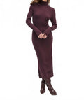 Be Your Girl Dress In Burgundy Dahlia