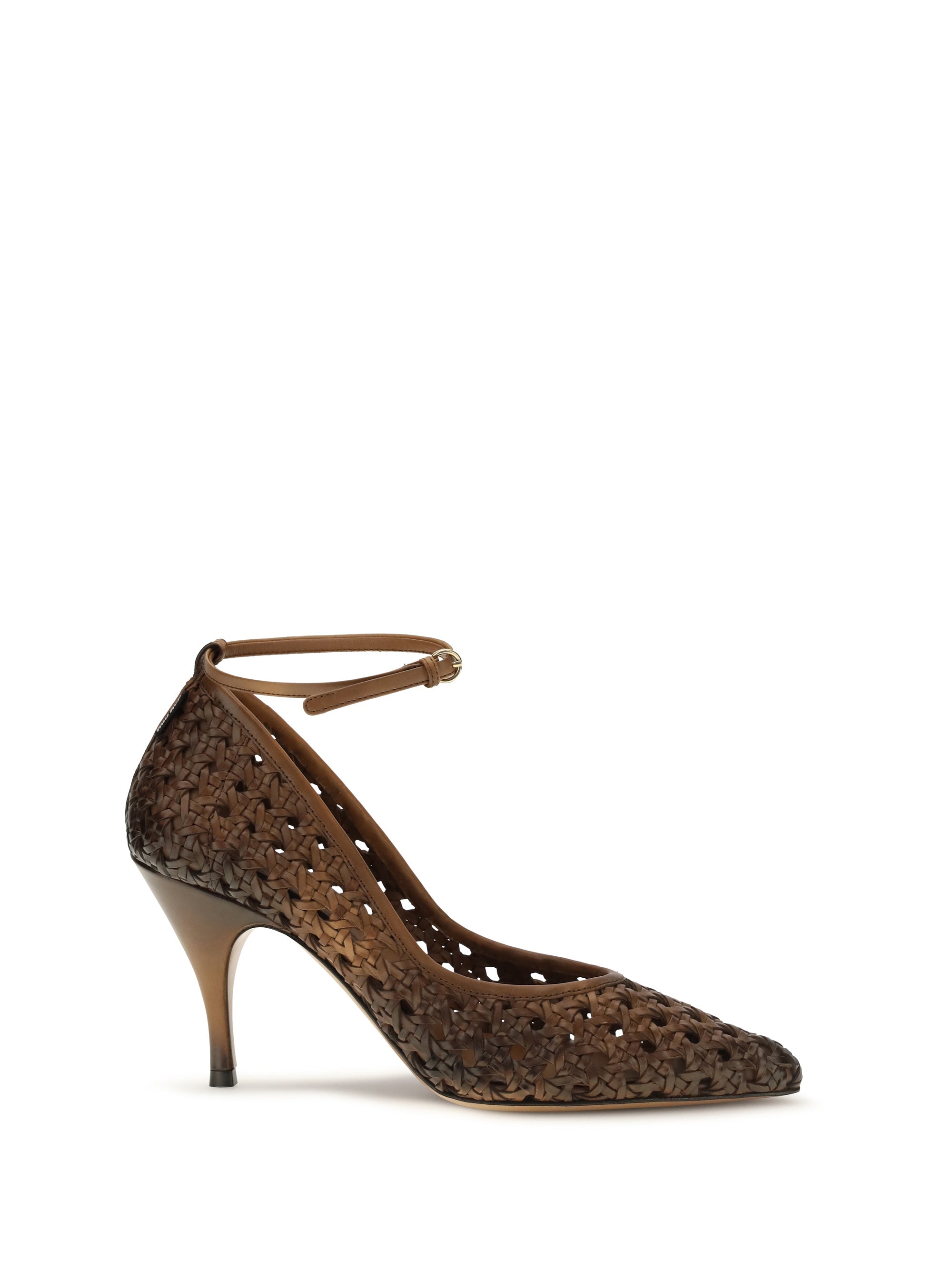 Miu Miu Women Woven Leather Pumps