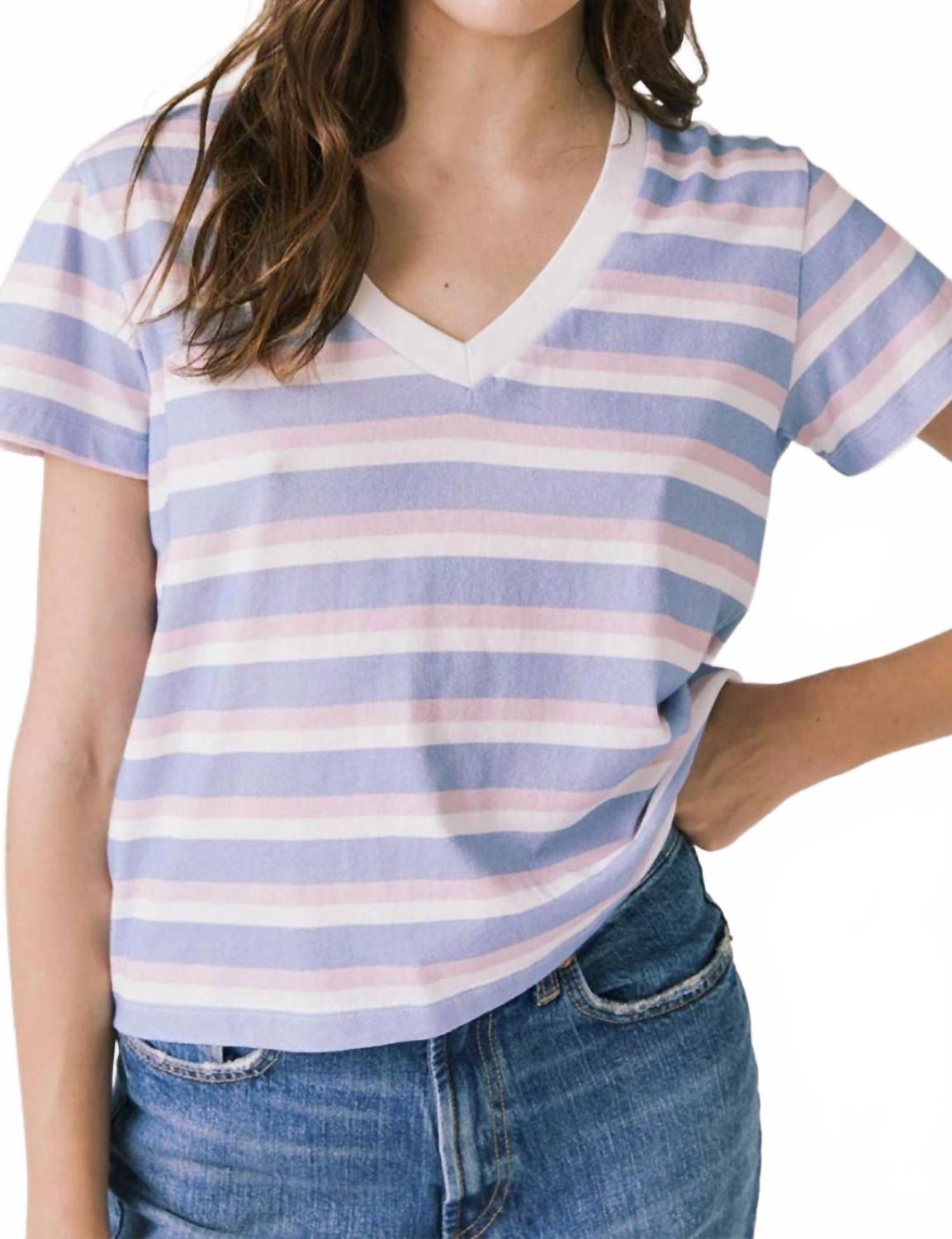 Gimlet Tee In Pastel Stripe