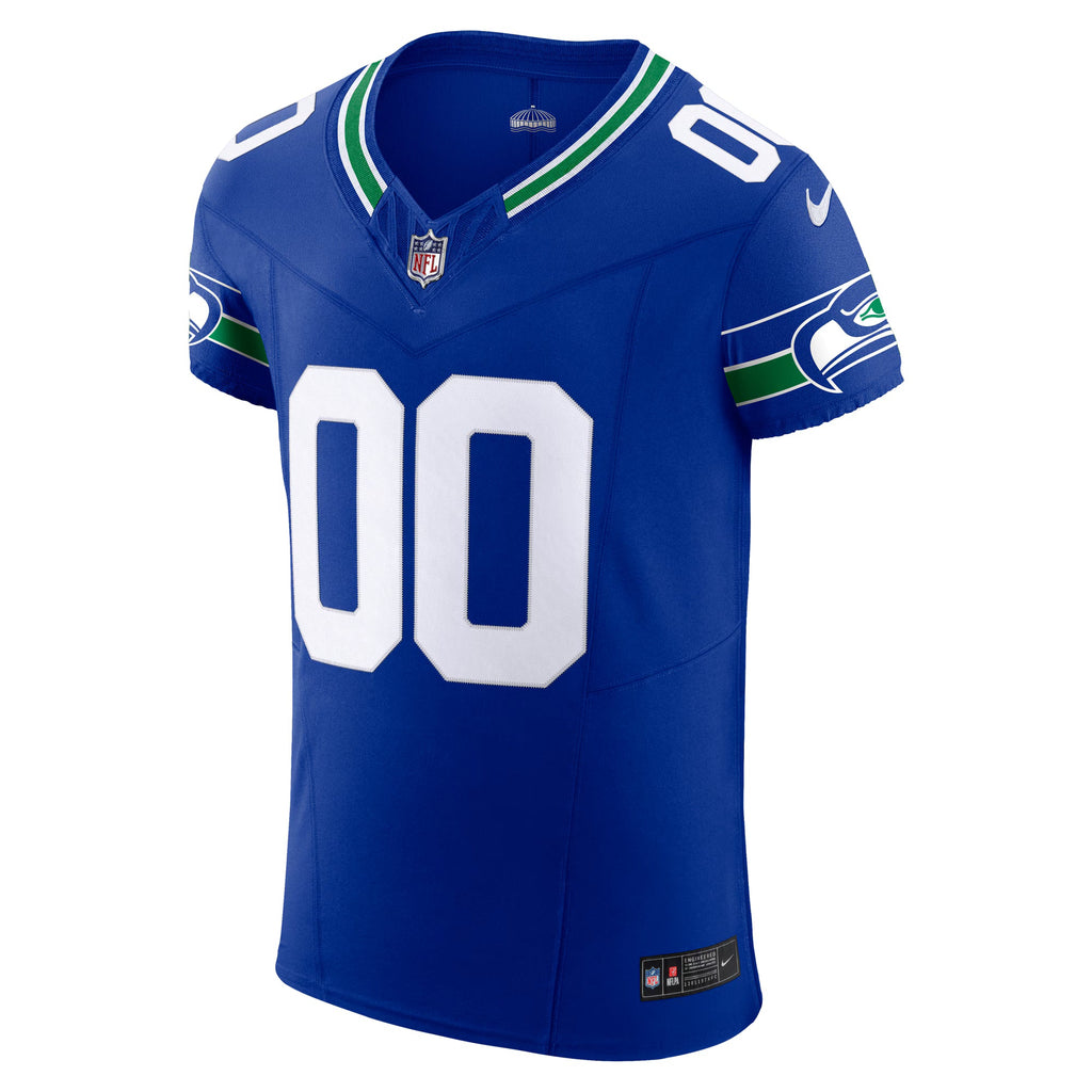 Seattle Seahawks Royal Alternate Vapor F.U.S.E. Elite Custom Jersey