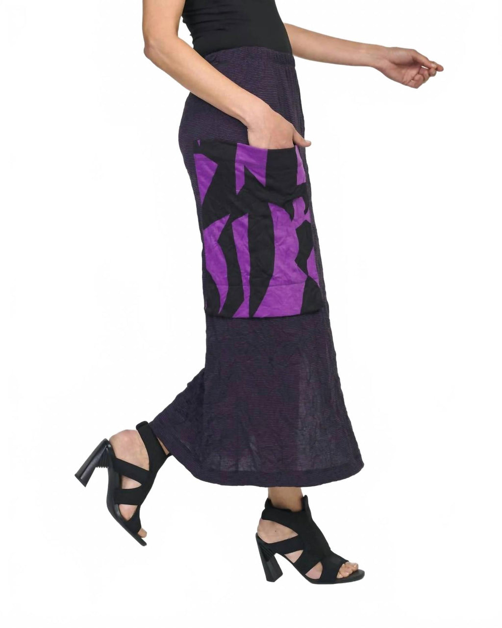 Asteroid Pencil Skirt In Violet