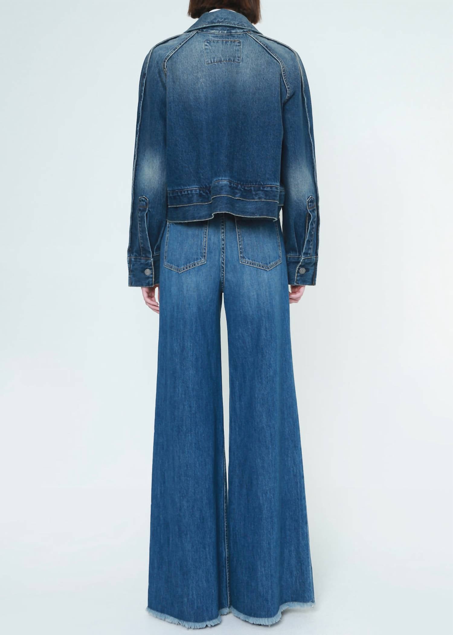 Sophia Super High Rise Wide Leg Jeans In Vista