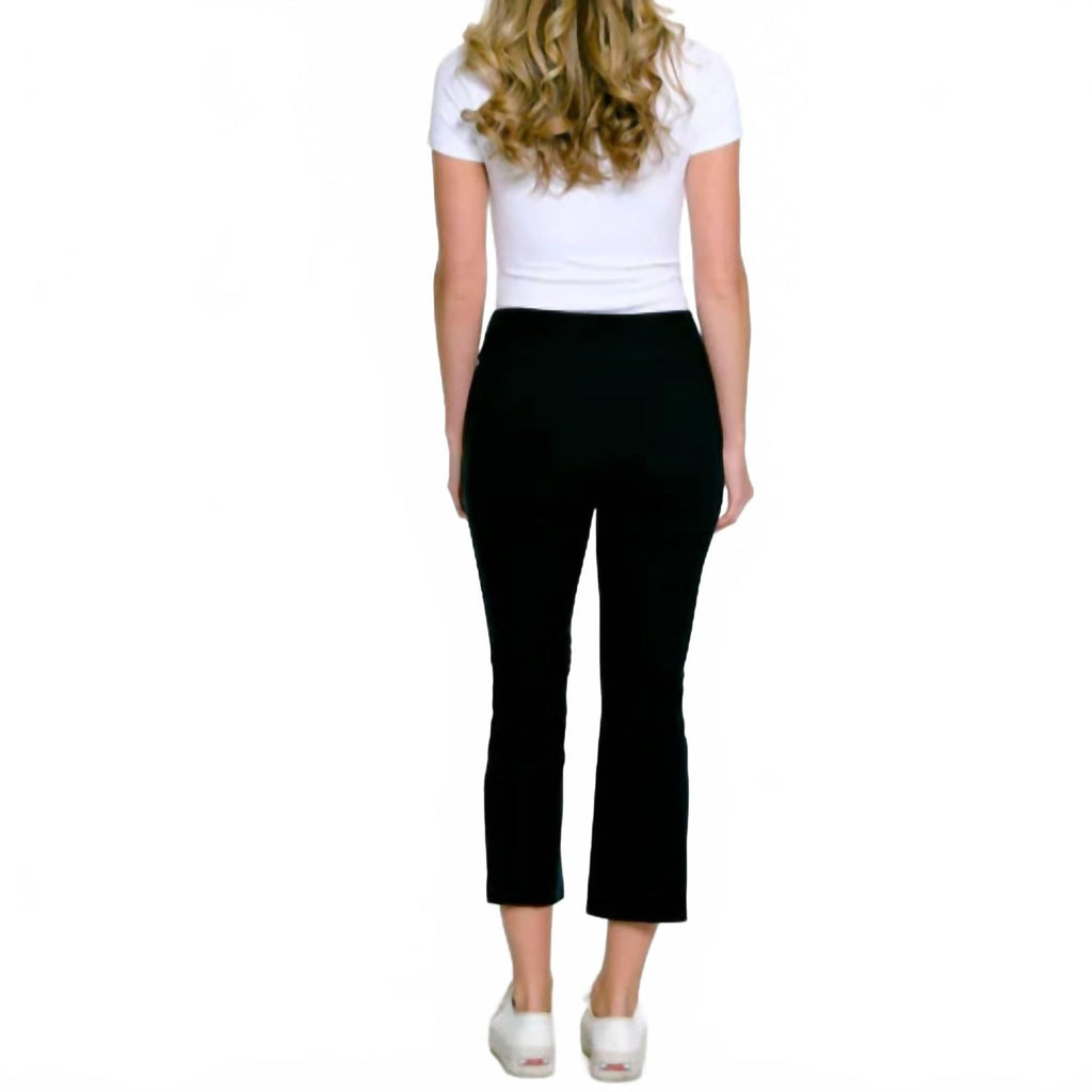 Flared Crop Pant In Black