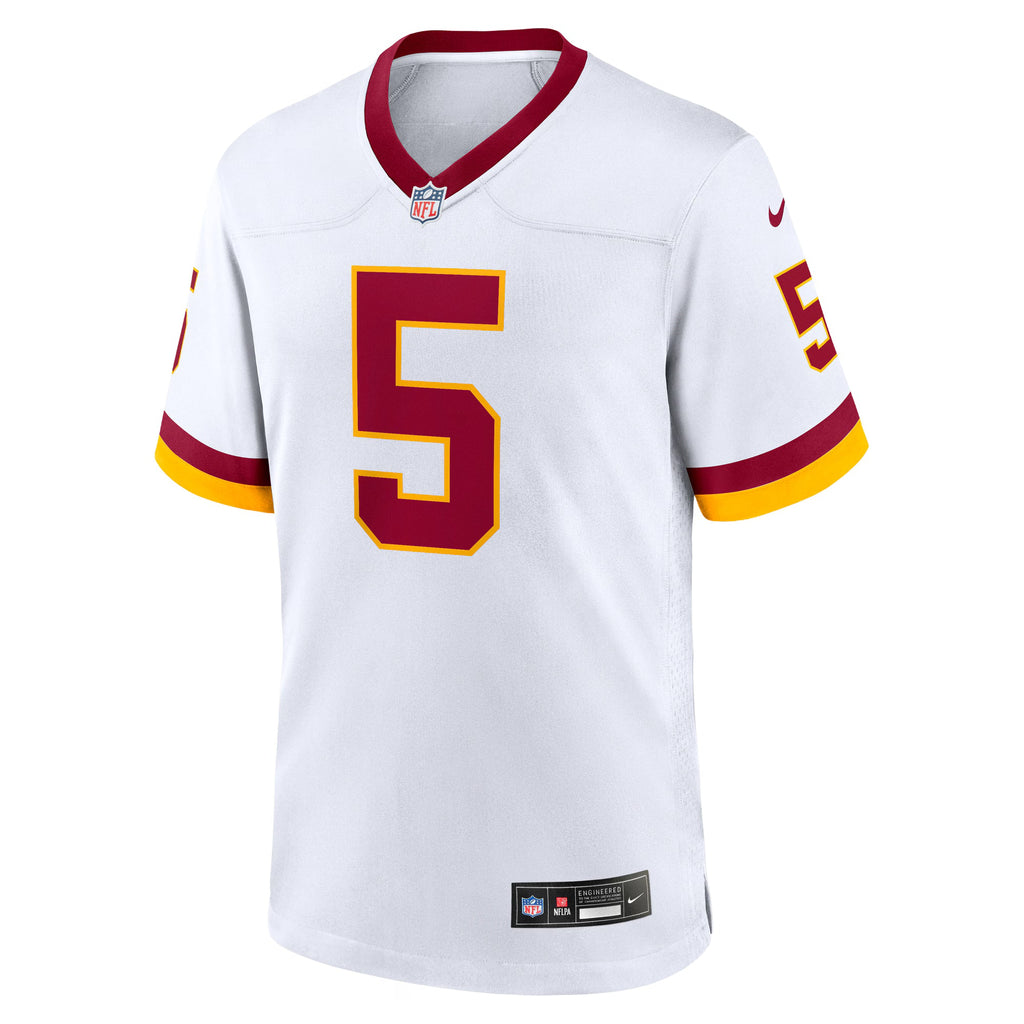 Washington Commanders Jayden Daniels White Game Super Bowl Era Jersey