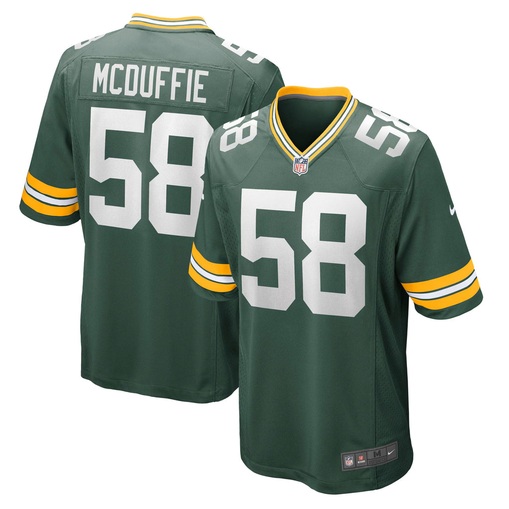 Green Bay Packers Isaiah McDuffie Green Game Jersey