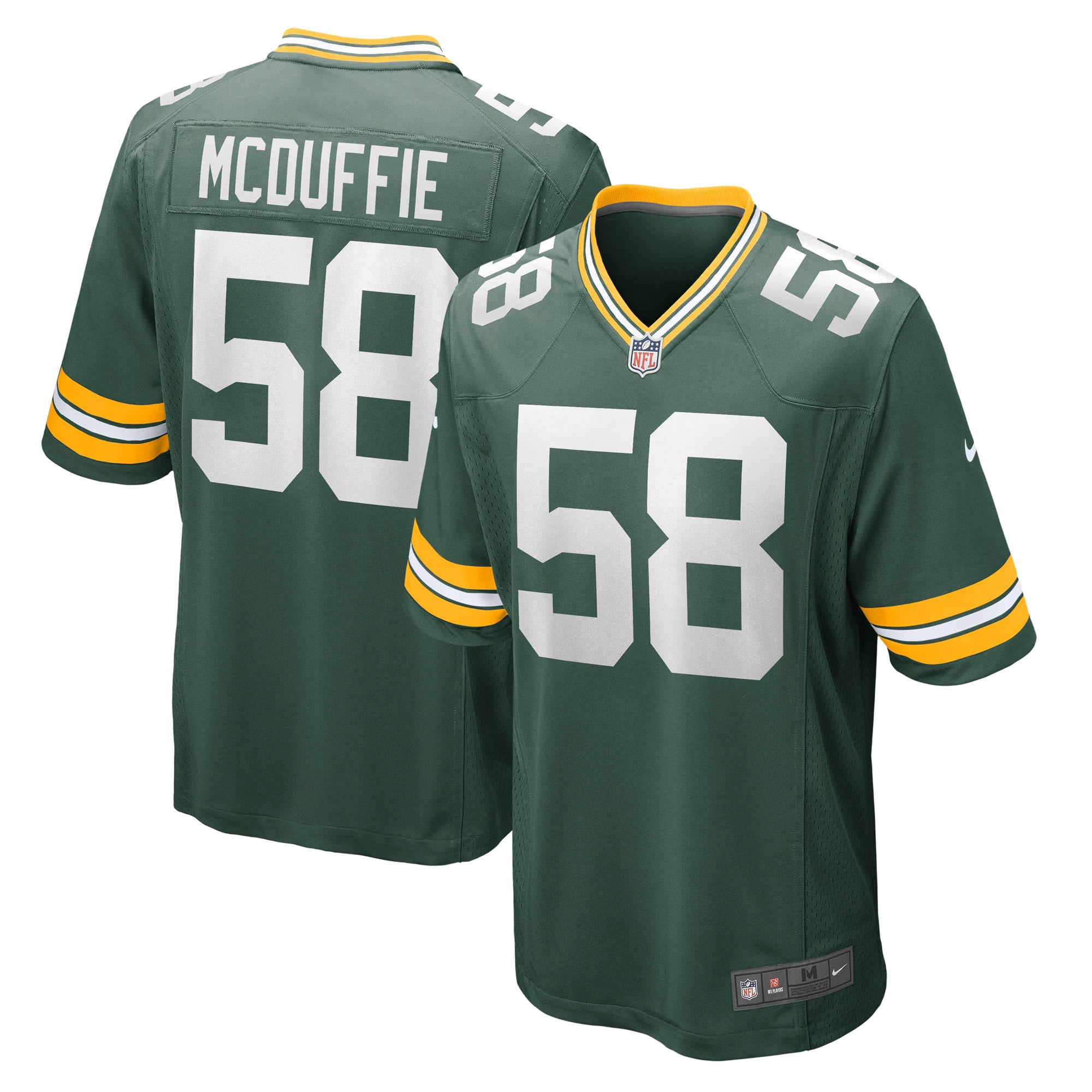 Green Bay Packers Isaiah McDuffie Green Game Jersey
