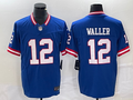Men's New York Giants Darren Waller #12 Royal Classic Game Jersey1
