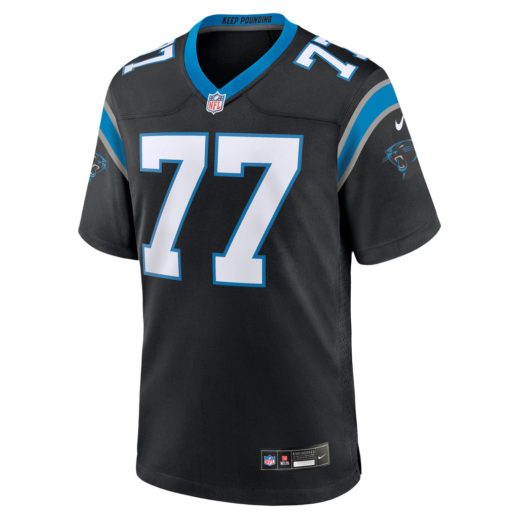 Carolina Panthers Yosh Nijman Black Game Jersey