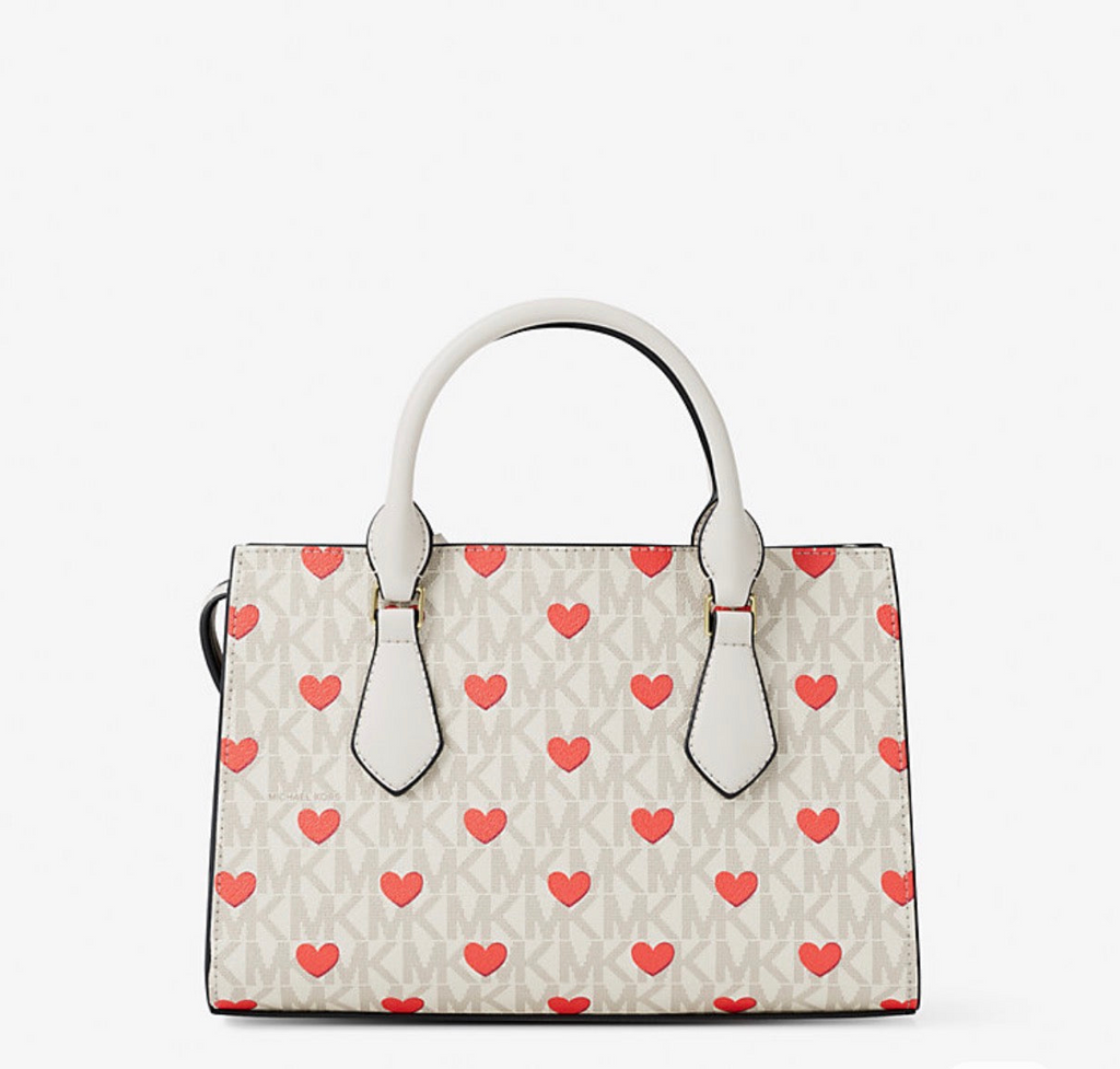 NWT Michael Kors Sheila Small Embellished Signature Logo Satchel