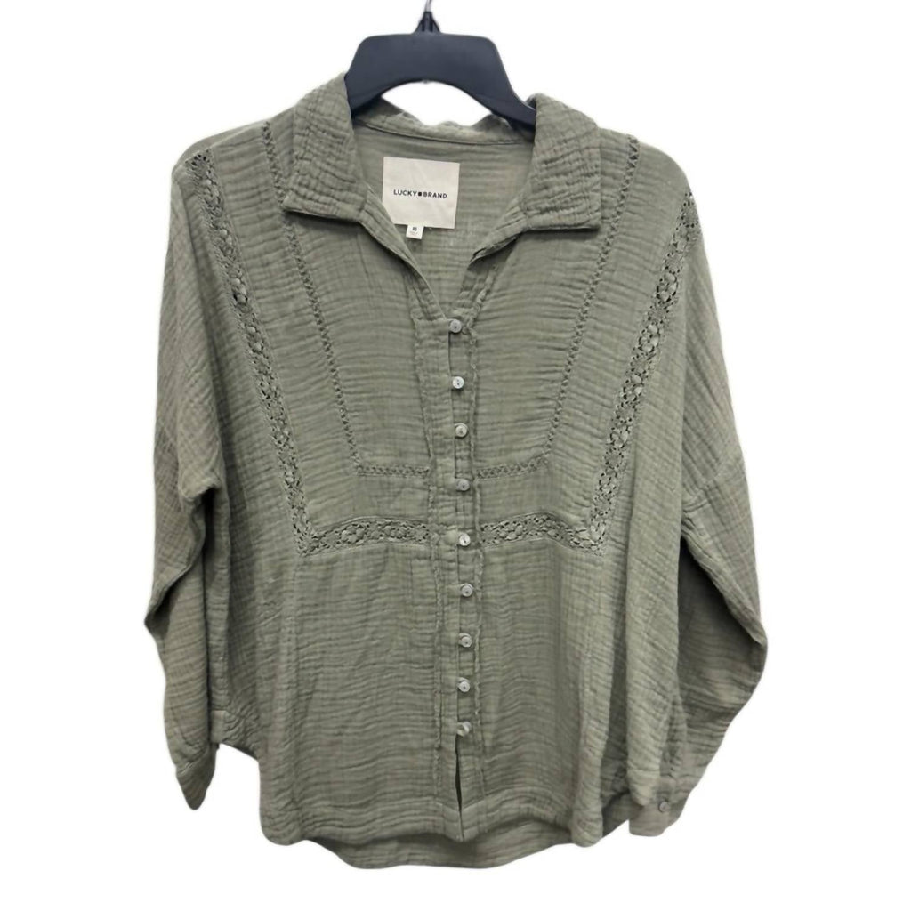Button Down Shirt In Sage