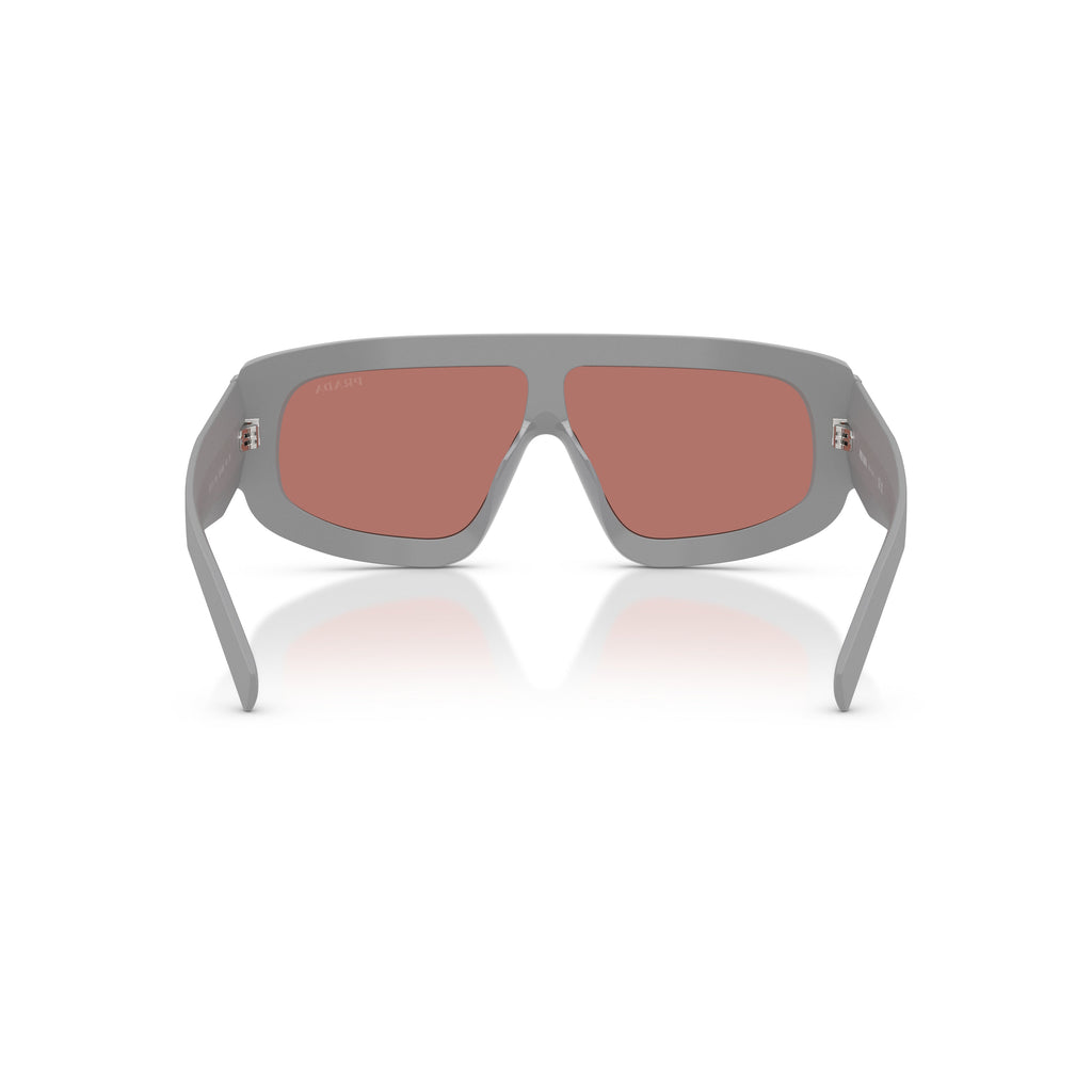 Oversized Rectangular Frame Sunglasses With Triangular Logo Detail