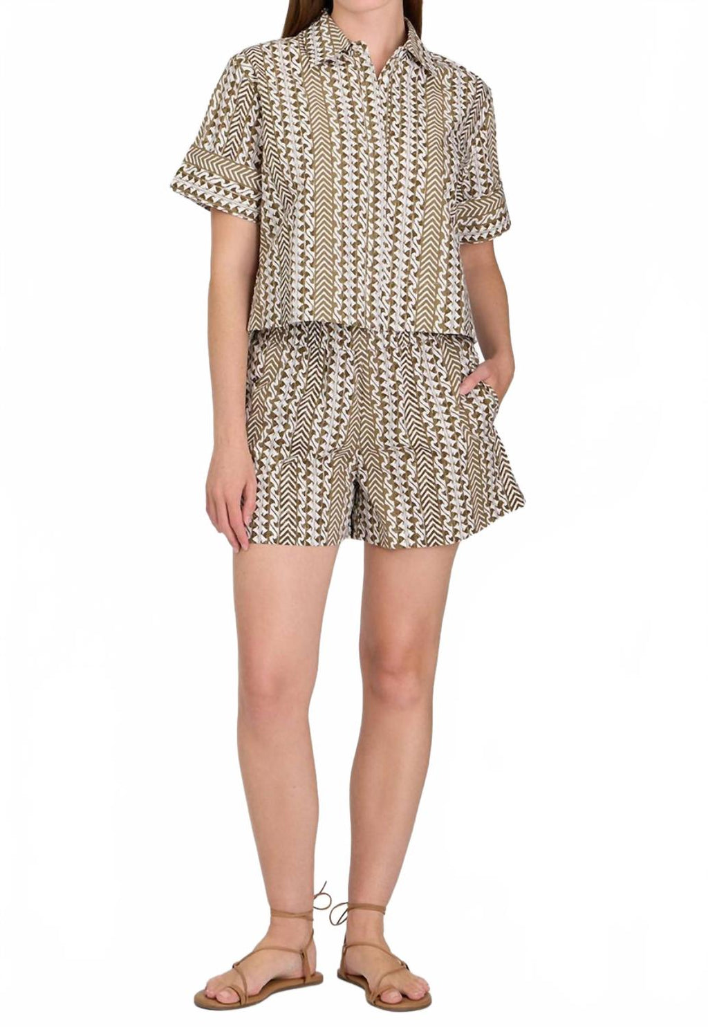 Driftwood Club Shirt In Beige