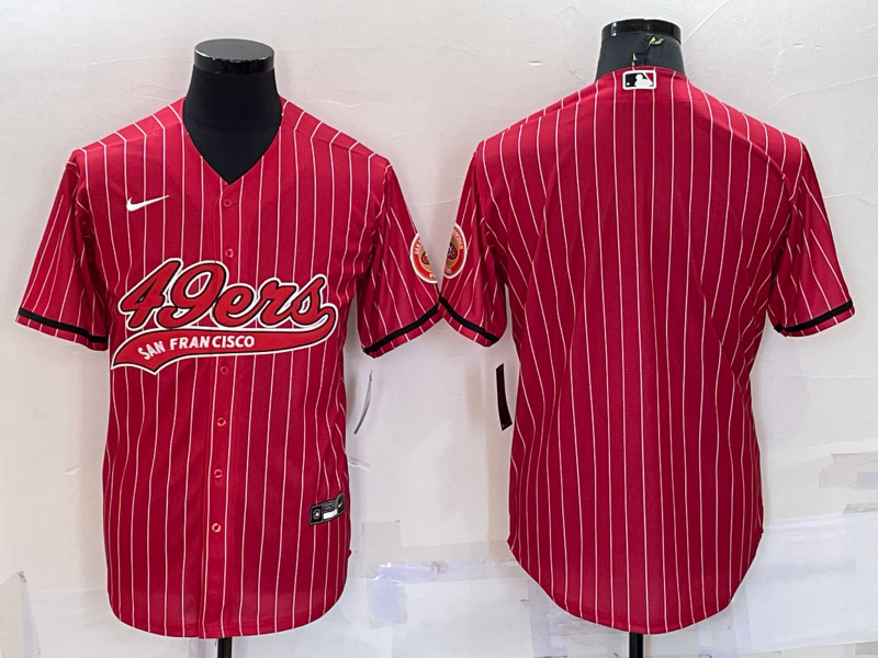 Men's San Francisco 49ers Red Blank Game jersey
