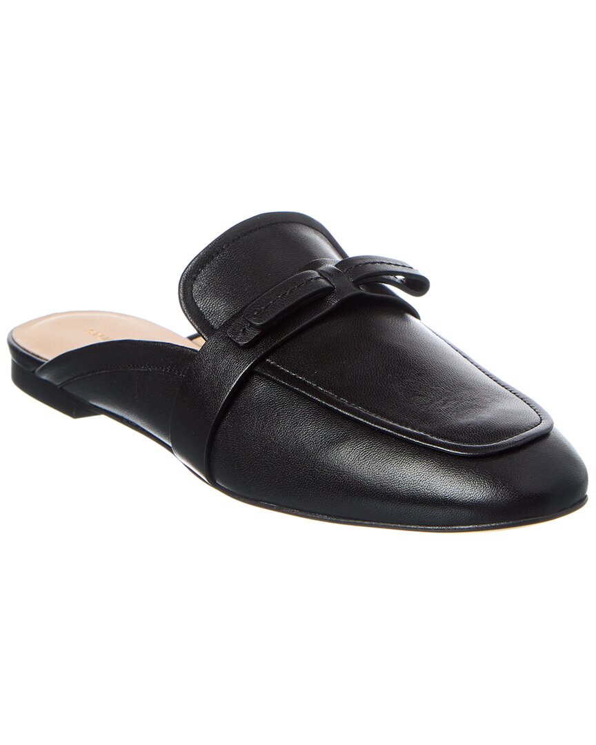 Stuart Weitzman Emma Bow Leather Mule