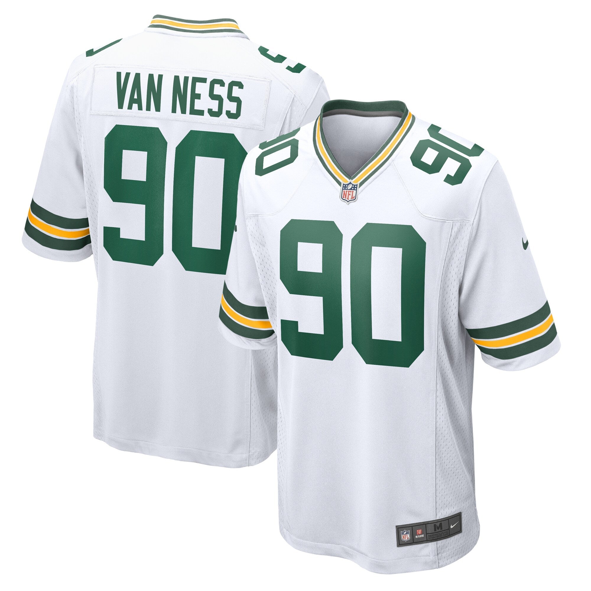 Green Bay Packers Lukas Van Ness White Game Jersey