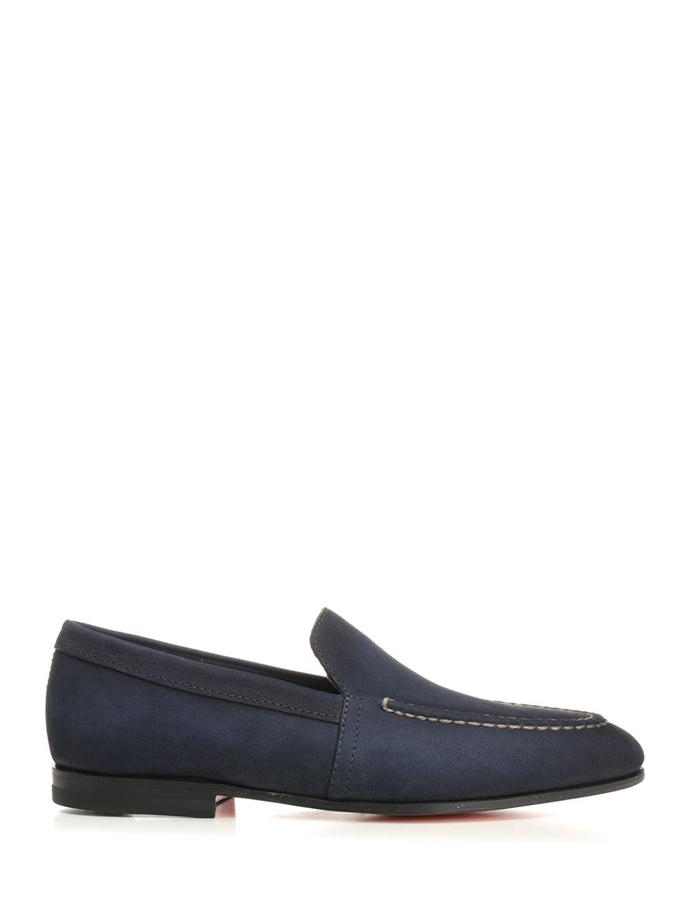 Santoni Men Malibu Suede Moccasin