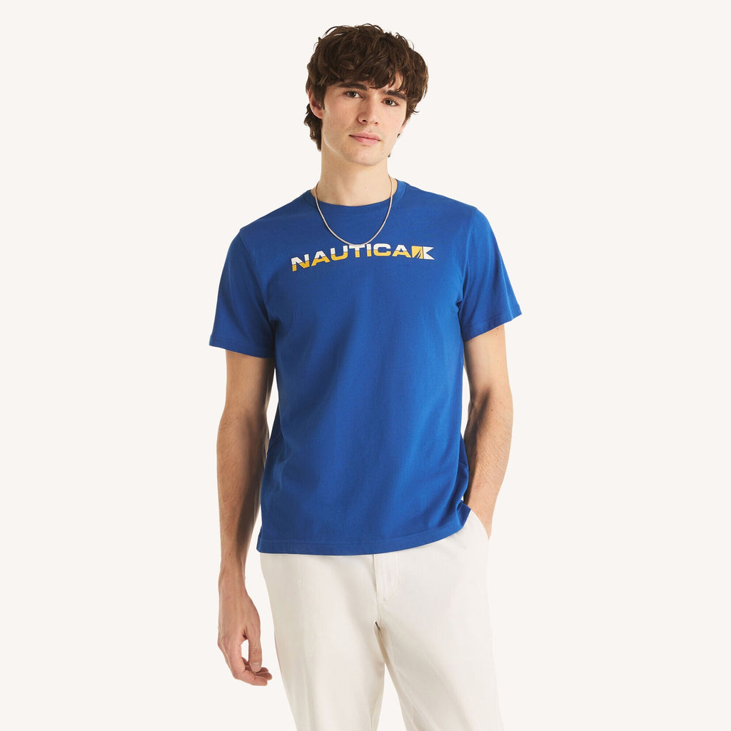 Nautica Mens Logo Graphic T-Shirt
