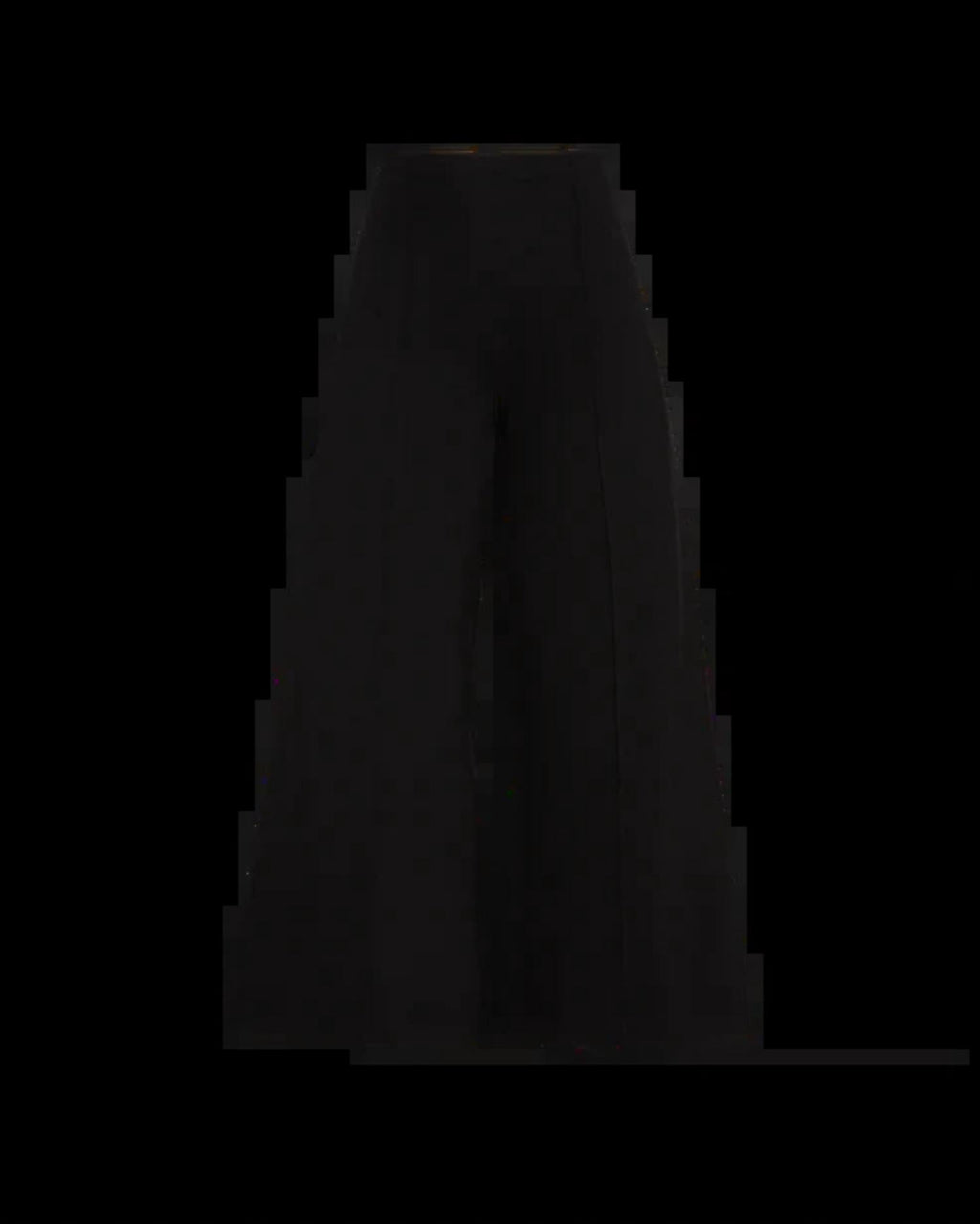 Ponte Knit Wide Leg Pants In Black