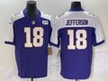 Men's Minnesota Vikings Justin Jefferson #18 Purple Vapor F.U.S.E. Limited Jersey1