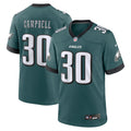 Philadelphia Eagles Jihaad Campbell Green 2025 NFL Draft First Round Pick Game Jersey