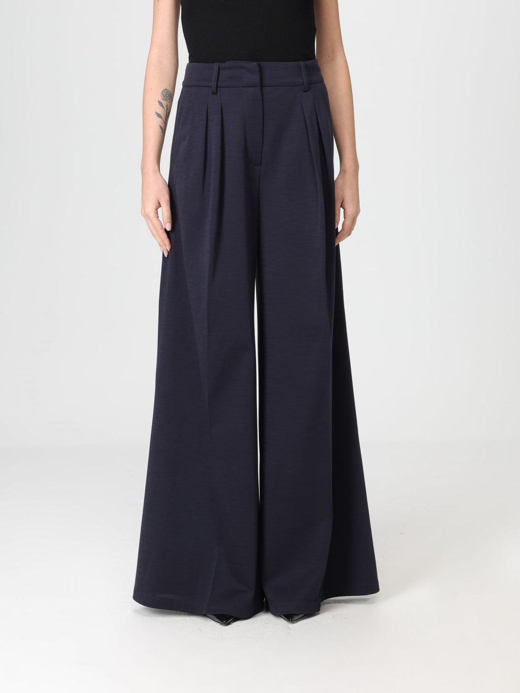 Max Mara Pants Woman Navy