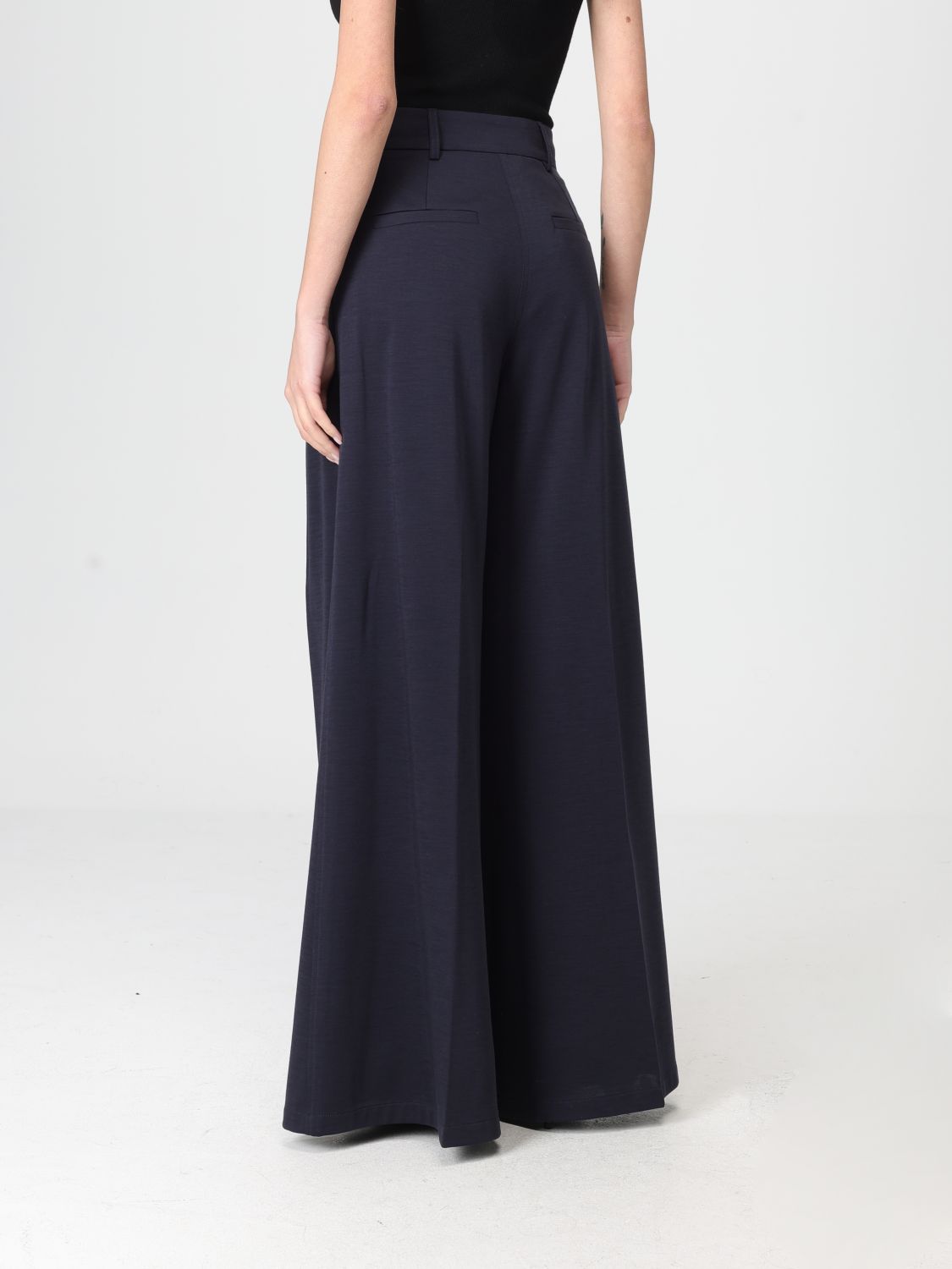 Max Mara Pants Woman Navy