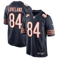Chicago Bears Colston Loveland Navy 2025 NFL Draft First Round Pick Game Jersey