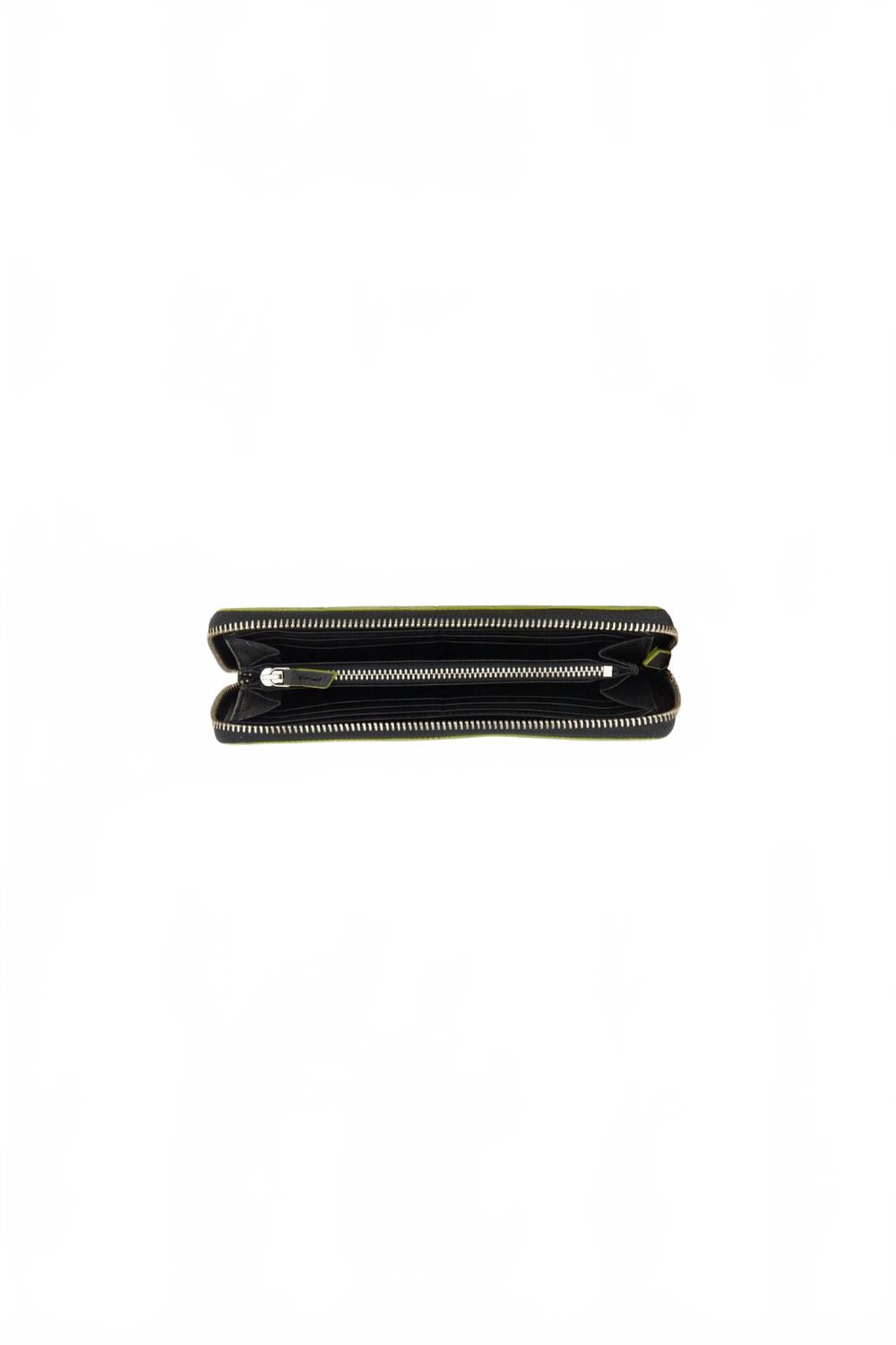 Women's Check Zip Around Wallet In Black