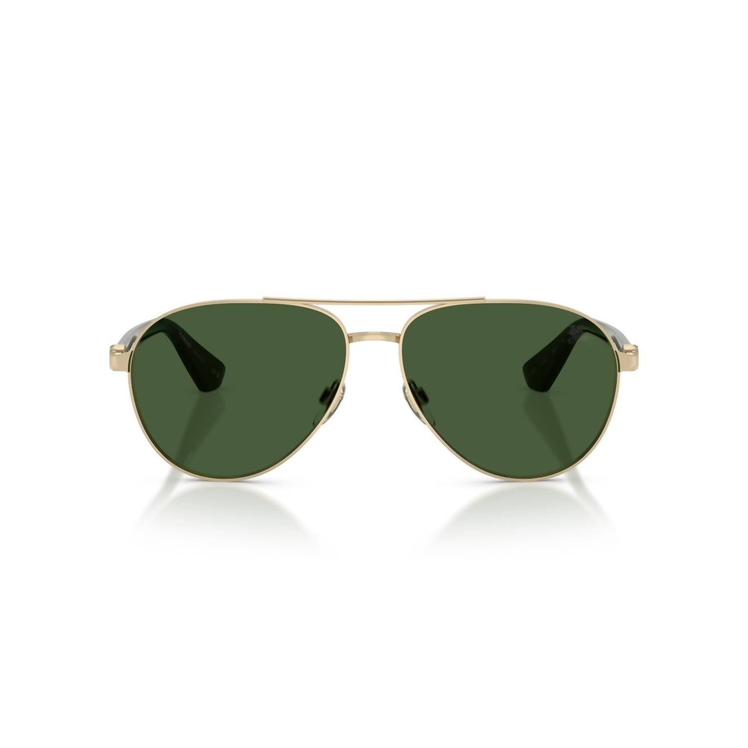 Men's Pilot Sunglasses In Light Gold