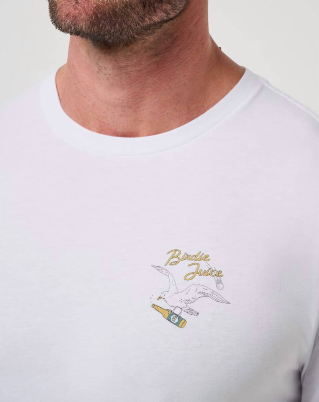 Drink Ticket Short Sleeve Tee In White