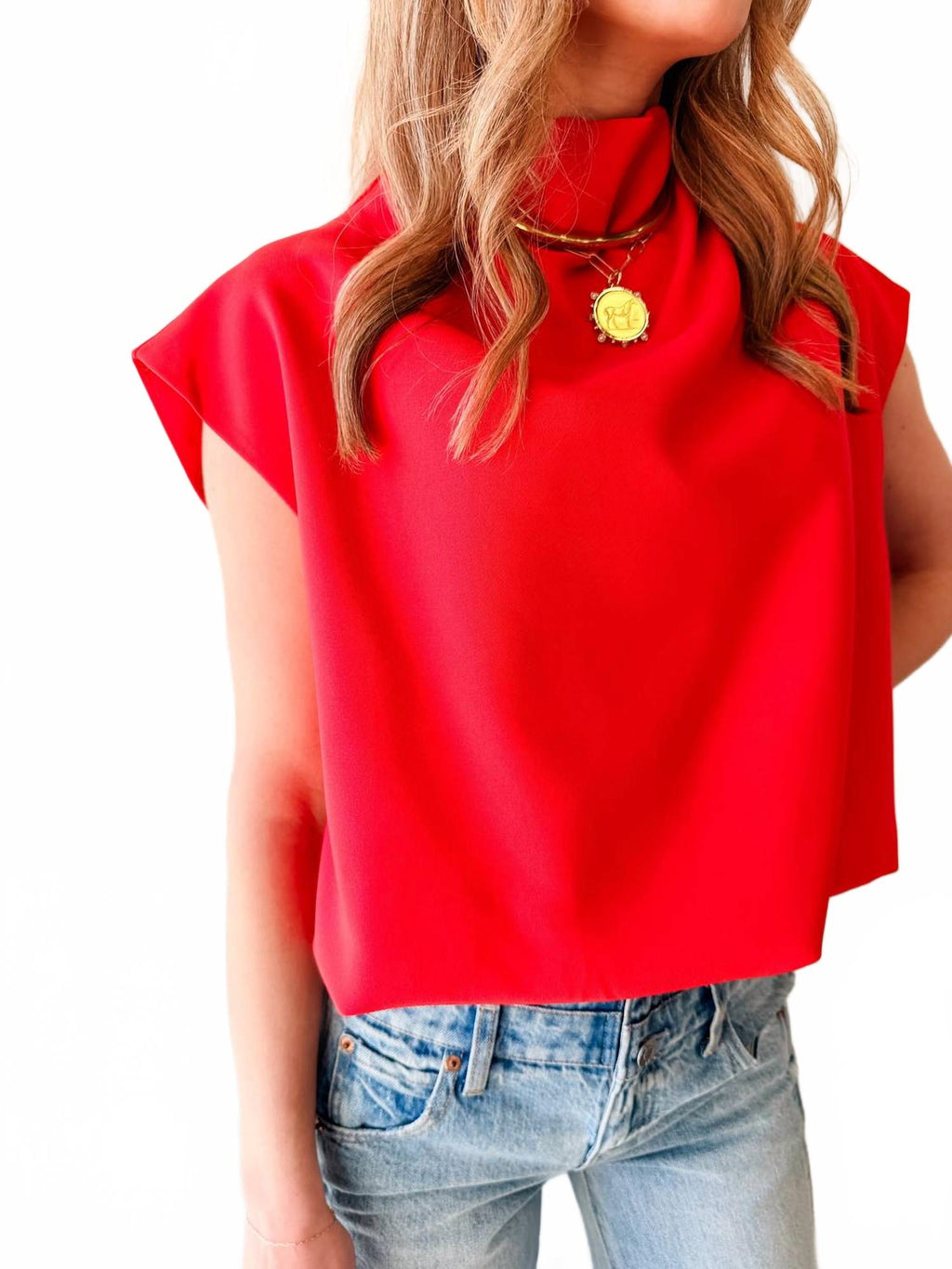 Scarlett Statement Top In Red