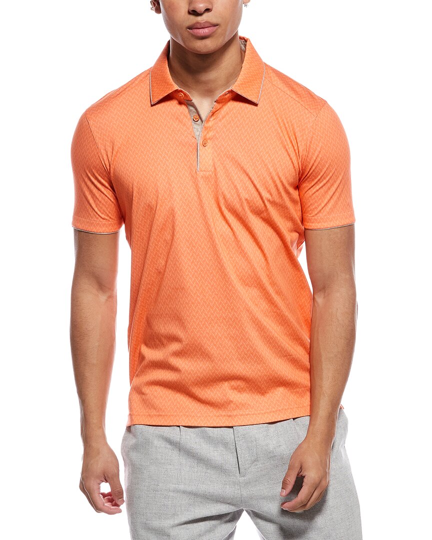 Raffi Jacquard Printed Polo Shirt