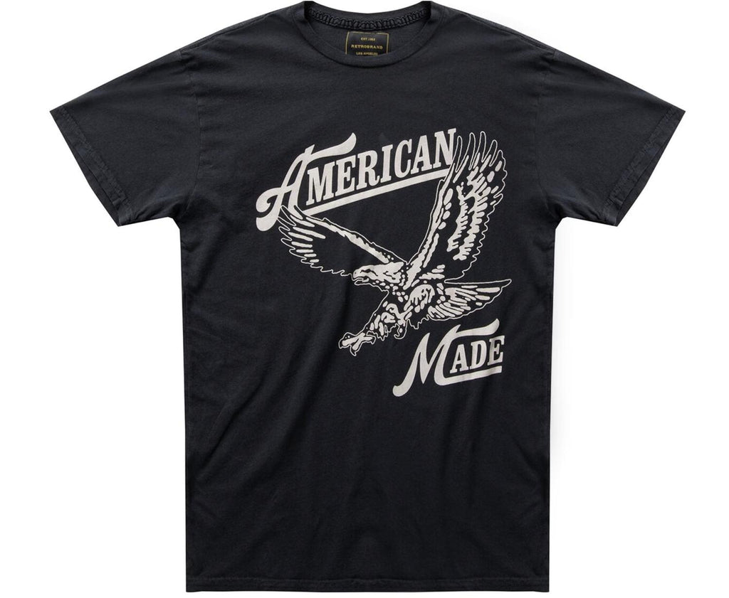 Women's American Made Tee Shirt In Vintage Black