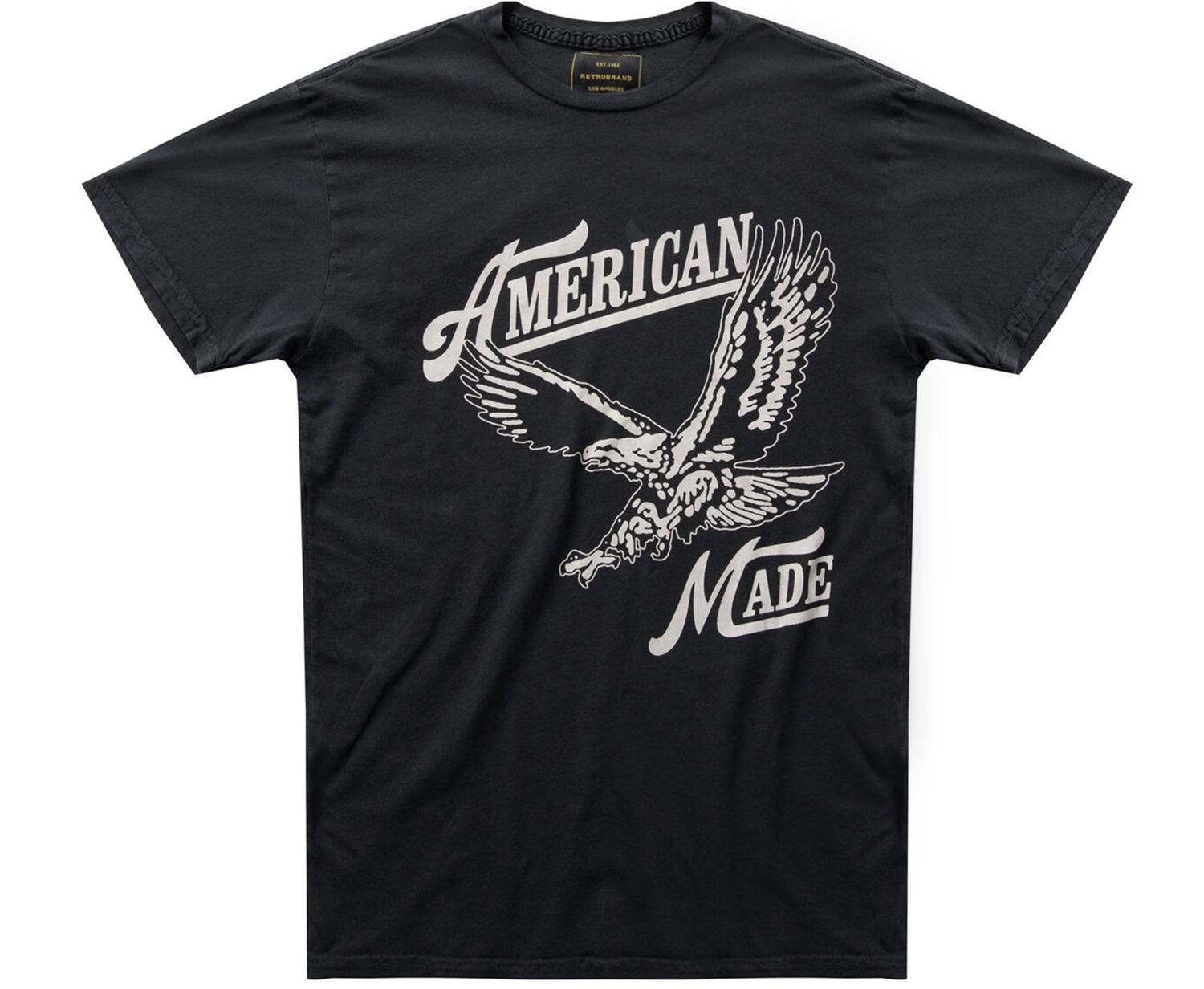 Women's American Made Tee Shirt In Vintage Black