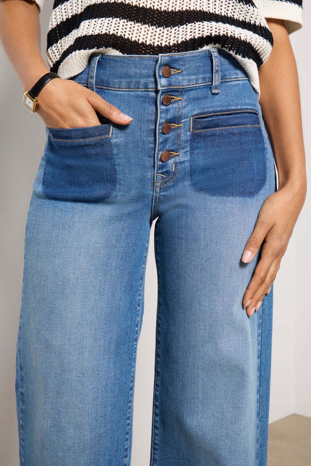 Women's Reworked Patch Pocket Ever Wide Leg Jeans