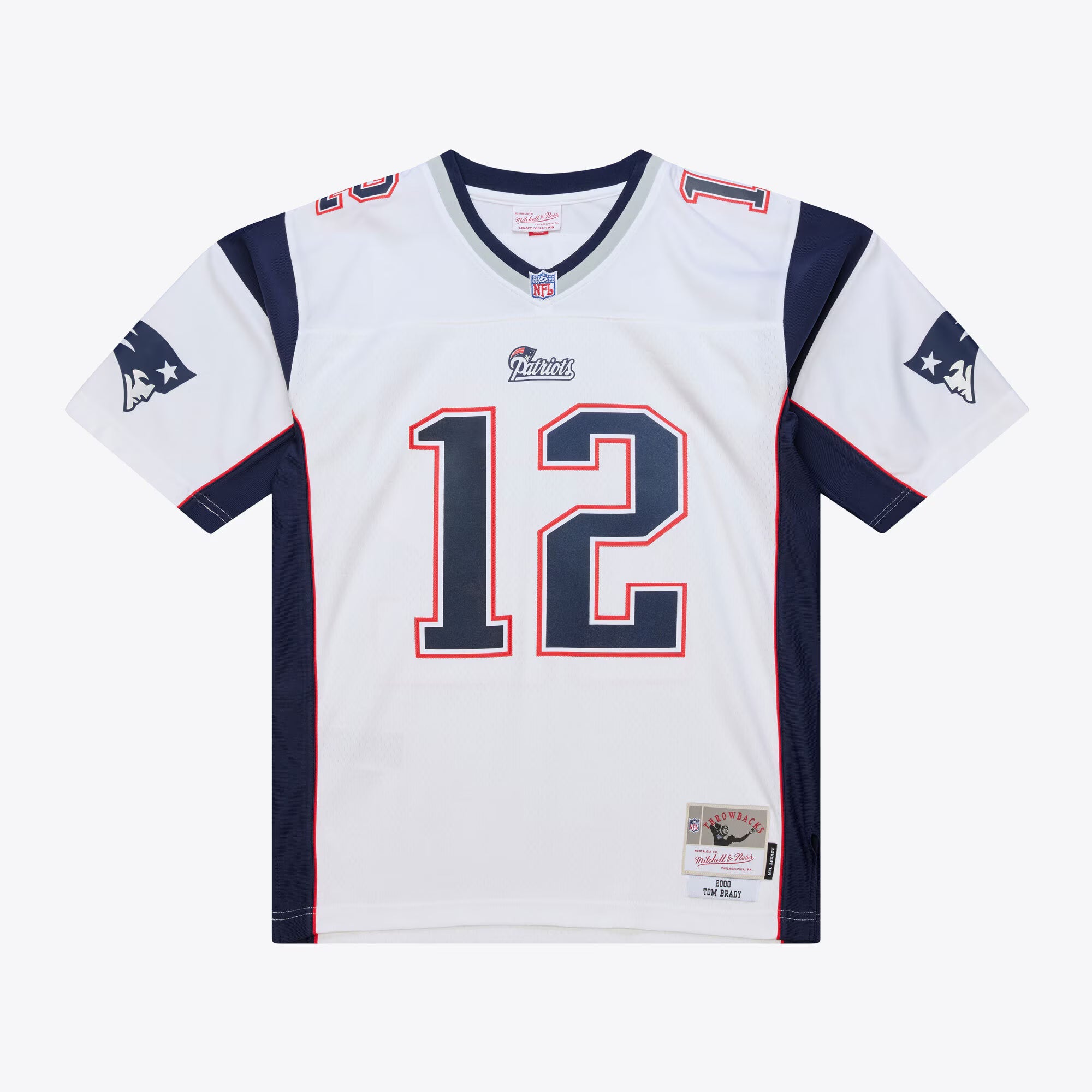 New England Patriots Tom Brady Mitchell & Ness White 2000 Legacy Replica Jersey