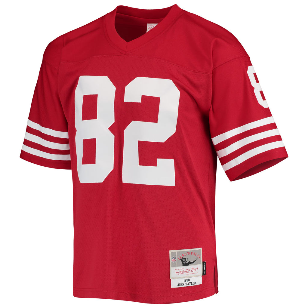 San Francisco 49ers John Taylor Mitchell & Ness Scarlet Legacy Replica Jersey